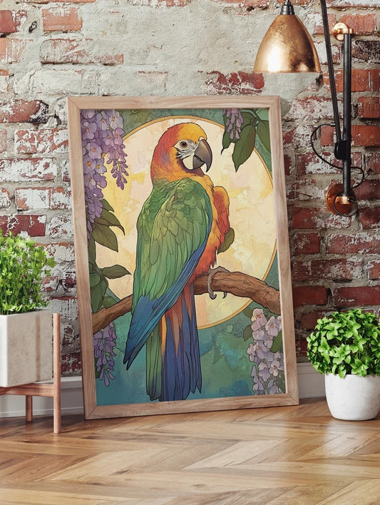 Budgie in Wisteria Light