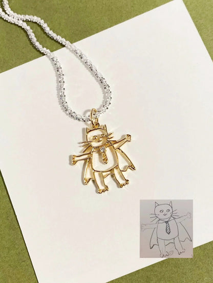 LUXURY  Custom Kids' Doodle Pendants