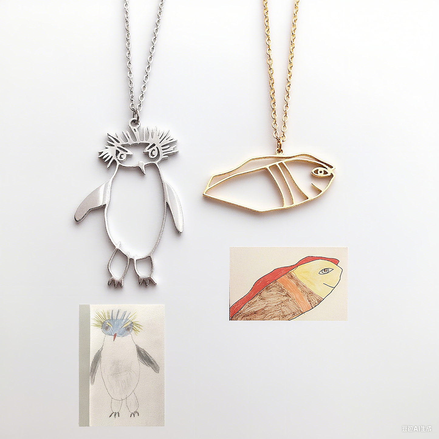 PREMIUM Custom Kids' Doodle Pendants