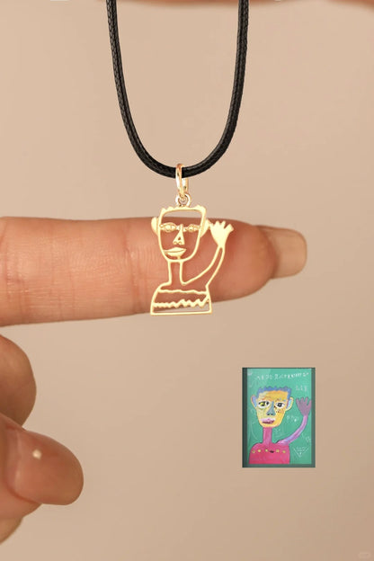 LUXURY  Custom Kids' Doodle Pendants