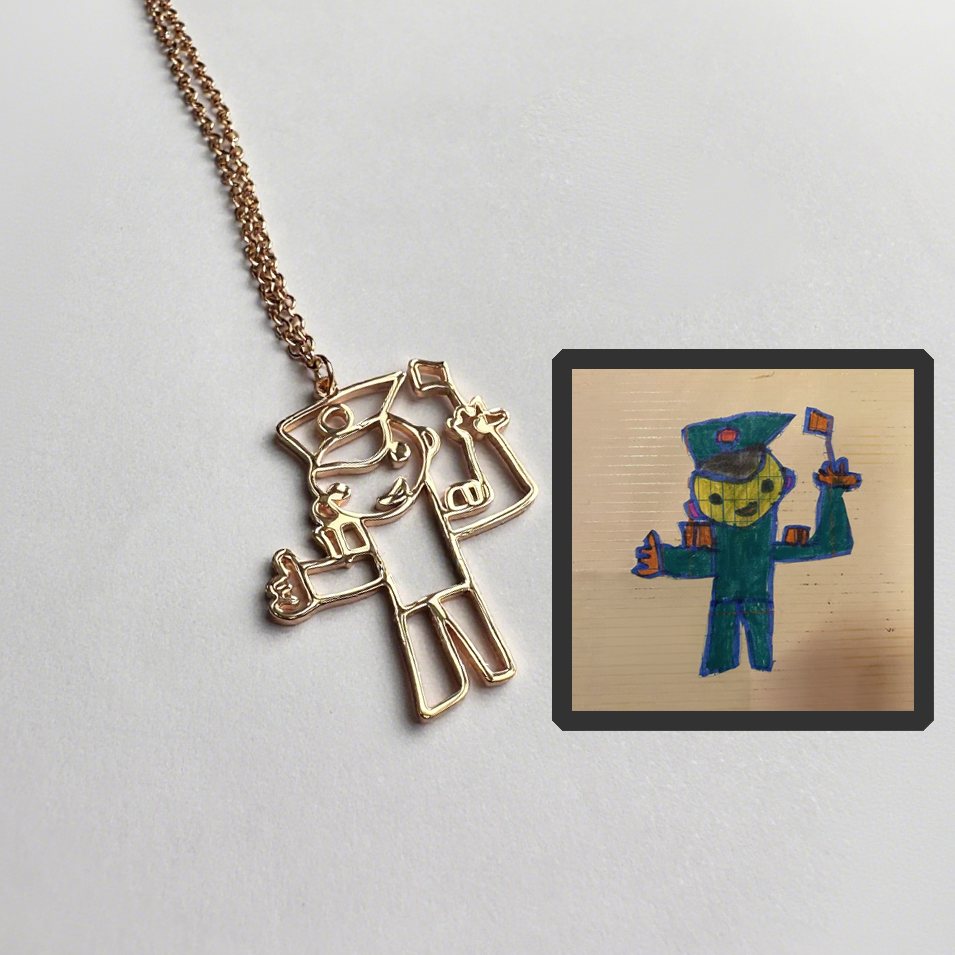 PREMIUM Custom Kids' Doodle Pendants