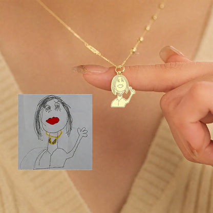 LUXURY  Custom Kids' Doodle Pendants